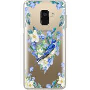 Прозрачный чехол Uprint Samsung A530 Galaxy A8 (2018) Spring Bird
