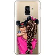 Прозрачный чехол Uprint Samsung A530 Galaxy A8 (2018) Mouse Mommy