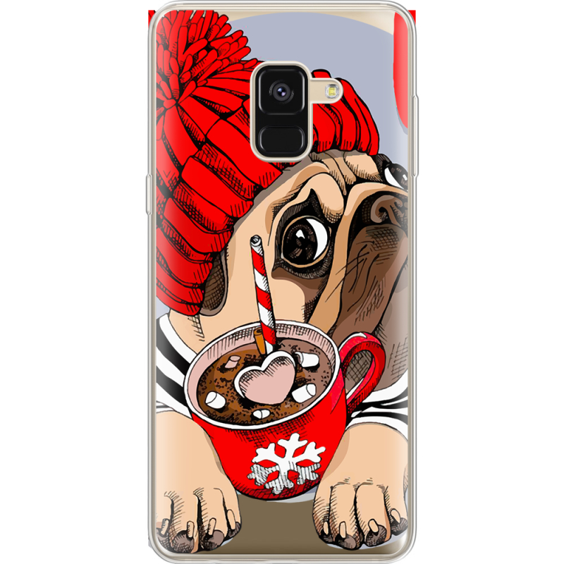 Прозрачный чехол Uprint Samsung A530 Galaxy A8 (2018) Winter Puggy