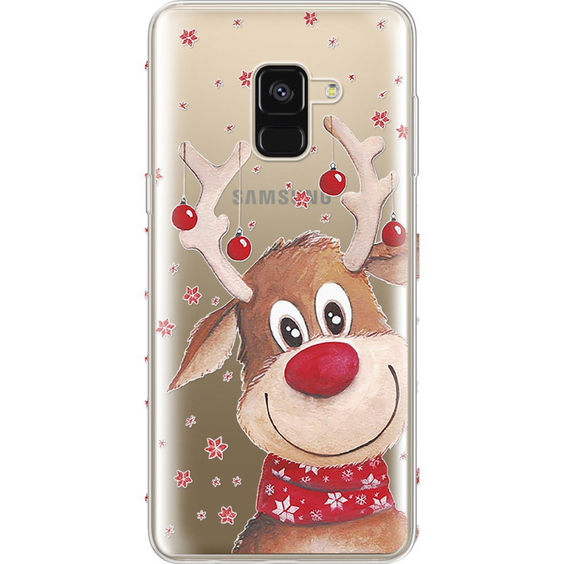 Прозрачный чехол Uprint Samsung A530 Galaxy A8 (2018) Winter Deer