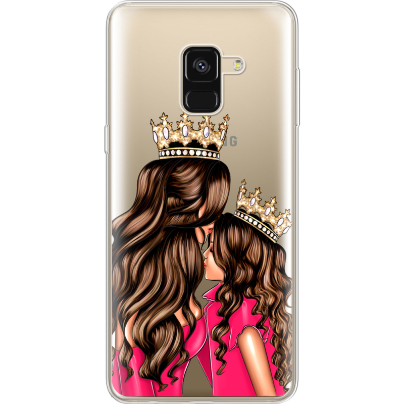 Прозрачный чехол Uprint Samsung A530 Galaxy A8 (2018) Queen and Princess