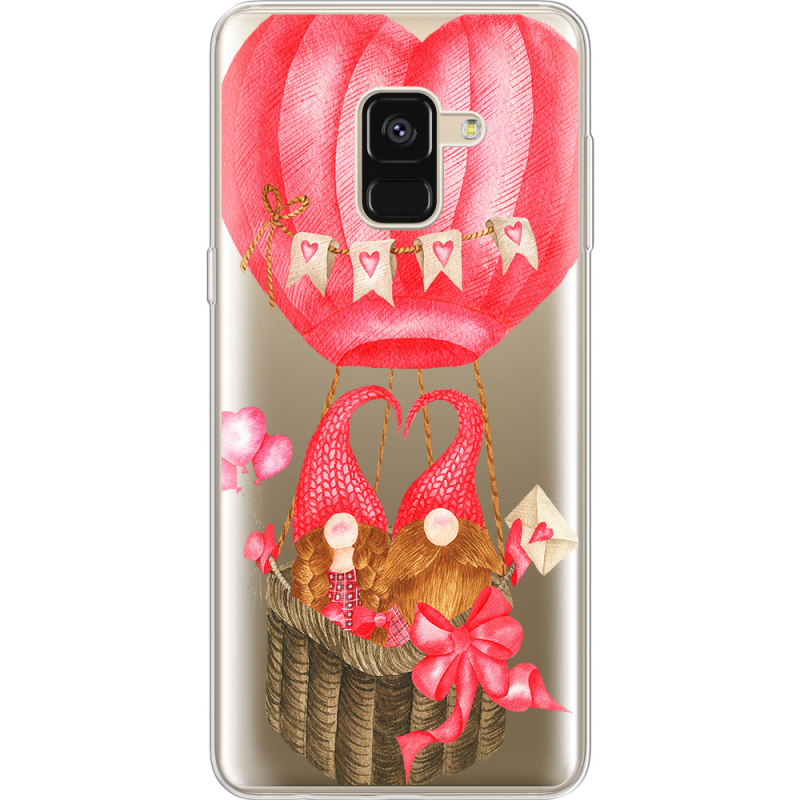 Прозрачный чехол Uprint Samsung A530 Galaxy A8 (2018) Valentine Dwarfs