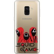 Прозрачный чехол Uprint Samsung A530 Galaxy A8 (2018) siquid game люди в красном