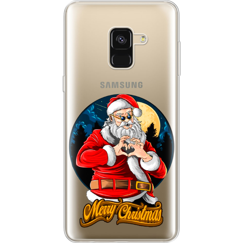 Прозрачный чехол Uprint Samsung A530 Galaxy A8 (2018) Cool Santa
