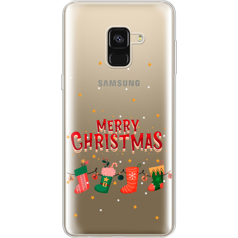 Прозрачный чехол Uprint Samsung A530 Galaxy A8 (2018) Merry Christmas