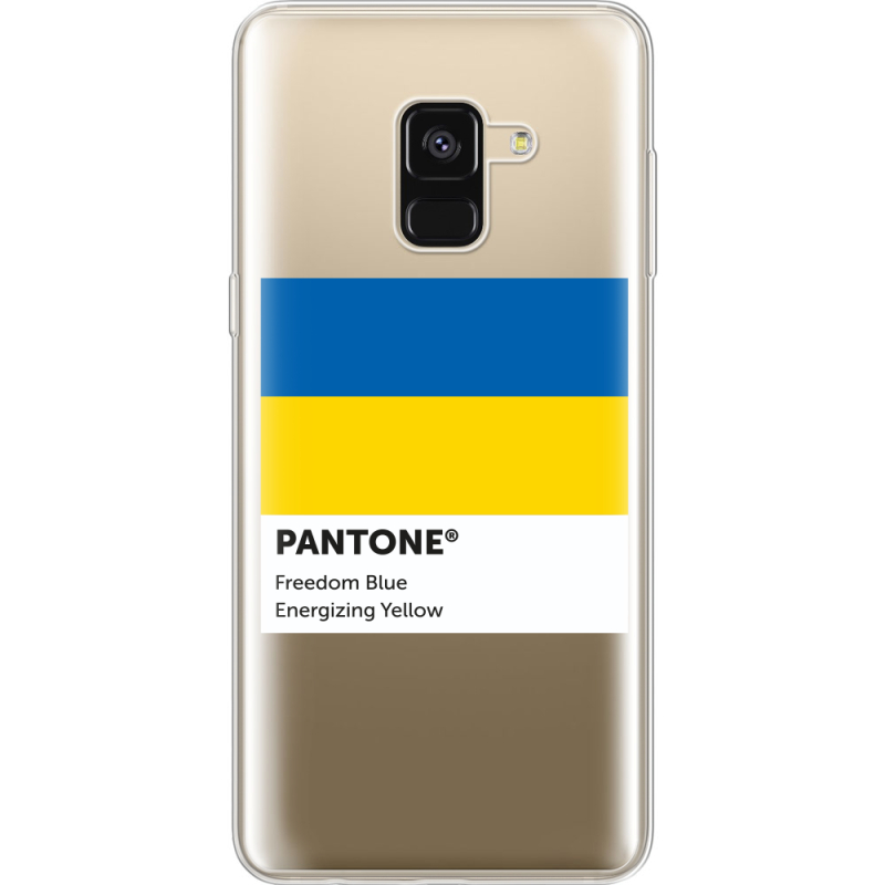 Прозрачный чехол Uprint Samsung A530 Galaxy A8 (2018) Pantone вільний синій