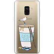 Прозрачный чехол Uprint Samsung A530 Galaxy A8 (2018) Segull in Cofee Pool