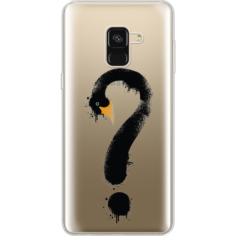 Прозрачный чехол Uprint Samsung A530 Galaxy A8 (2018) Swan question