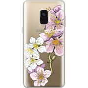Прозрачный чехол Uprint Samsung A530 Galaxy A8 (2018) Cherry Blossom