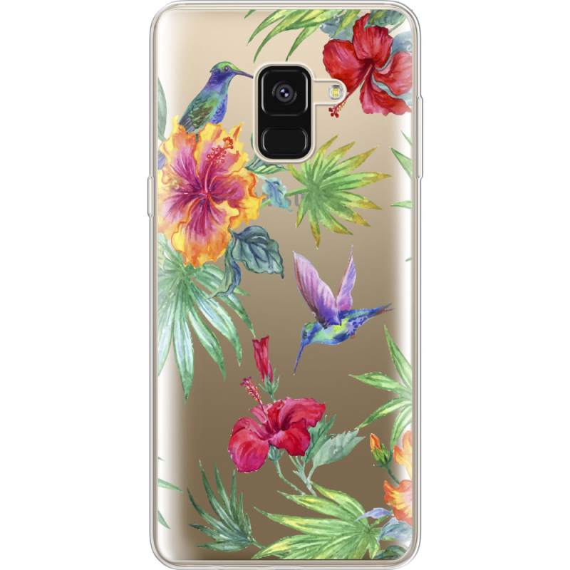 Прозрачный чехол Uprint Samsung A530 Galaxy A8 (2018) Tropical