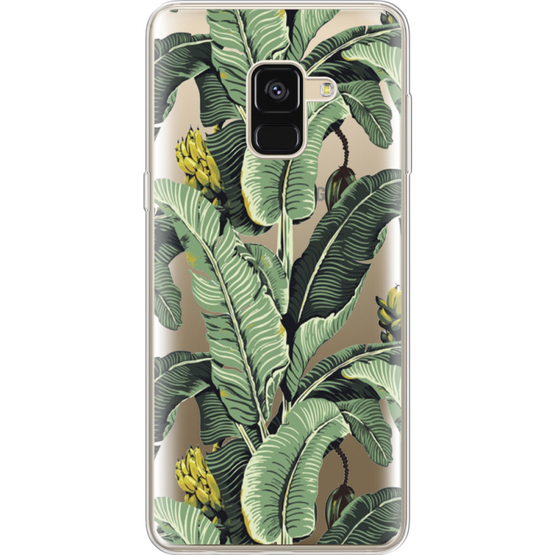 Прозрачный чехол Uprint Samsung A530 Galaxy A8 (2018) Banana Leaves