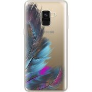 Прозрачный чехол Uprint Samsung A530 Galaxy A8 (2018) Feathers