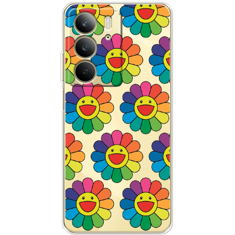 Прозорий чохол BoxFace Realme C75 Hippie Flowers