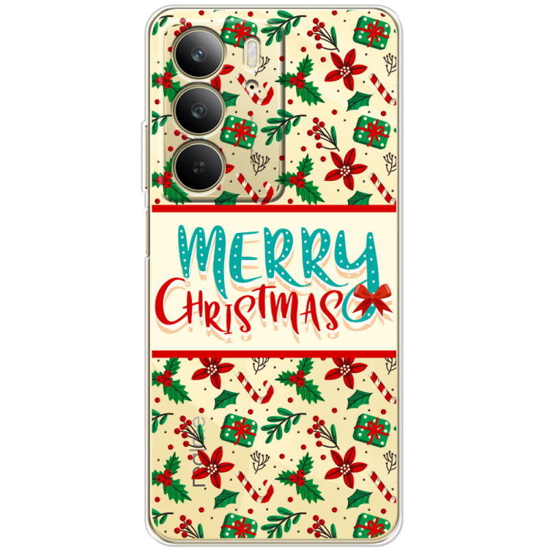 Прозорий чохол BoxFace Realme C75 Vintage Christmas Pattern