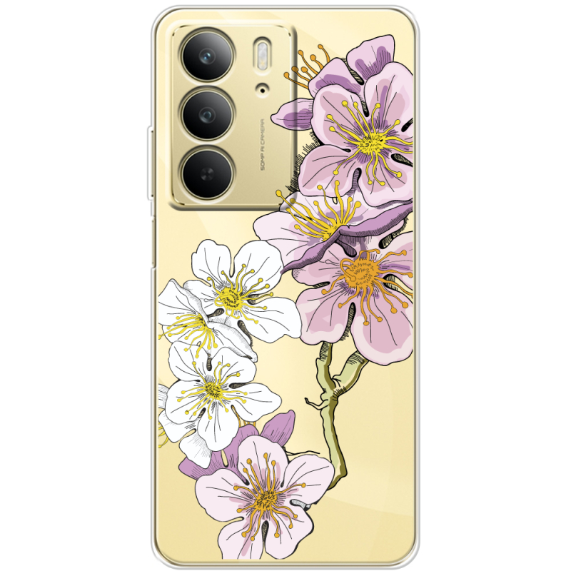 Прозорий чохол BoxFace Realme C75 Cherry Blossom