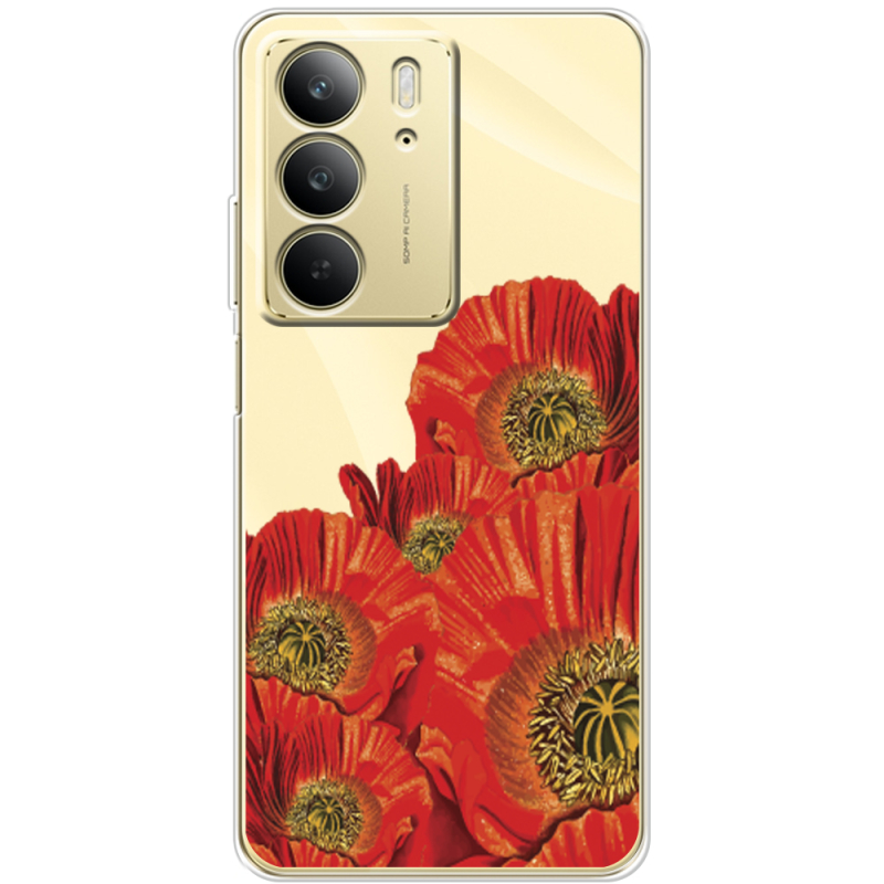 Прозорий чохол BoxFace Realme C75 Red Poppies