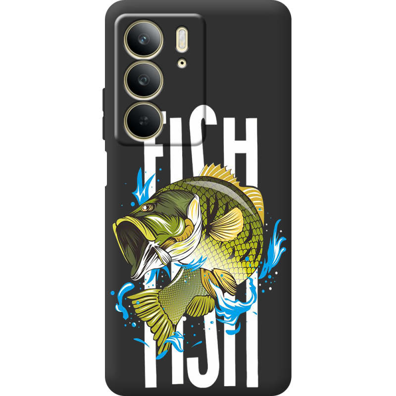 Чорний чохол BoxFace Realme C75 Fish