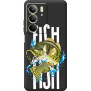 Чорний чохол BoxFace Realme C75 Fish