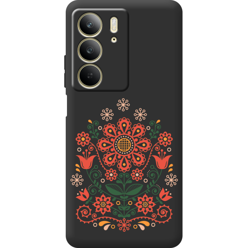 Чорний чохол BoxFace Realme C75 Ukrainian Ornament