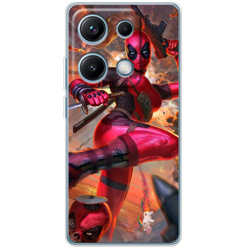 Чохол BoxFace Xiaomi Redmi Note 14S Woman Deadpool
