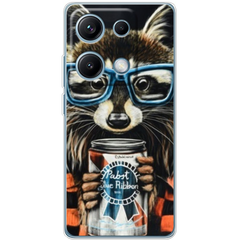 Чохол BoxFace Xiaomi Redmi Note 14S Енот с банкой