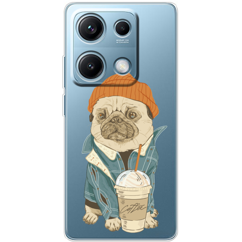 Прозорий чохол BoxFace Xiaomi Redmi Note 14S Dog Coffeeman