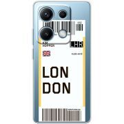 Прозорий чохол BoxFace Xiaomi Redmi Note 14S Ticket London