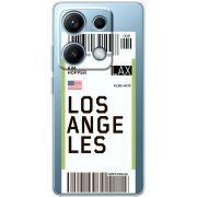 Прозорий чохол BoxFace Xiaomi Redmi Note 14S Ticket Los Angeles