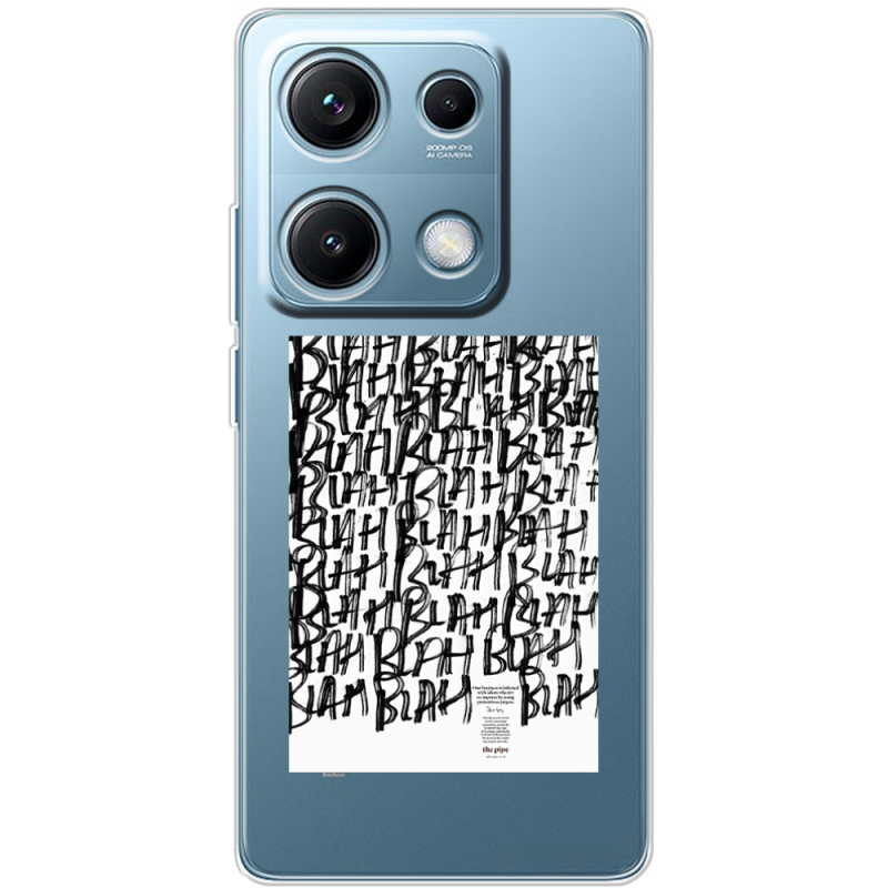 Прозорий чохол BoxFace Xiaomi Redmi Note 14S Blah Blah