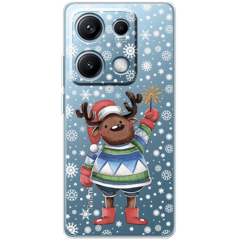 Прозорий чохол BoxFace Xiaomi Redmi Note 14S Christmas Deer with Snow