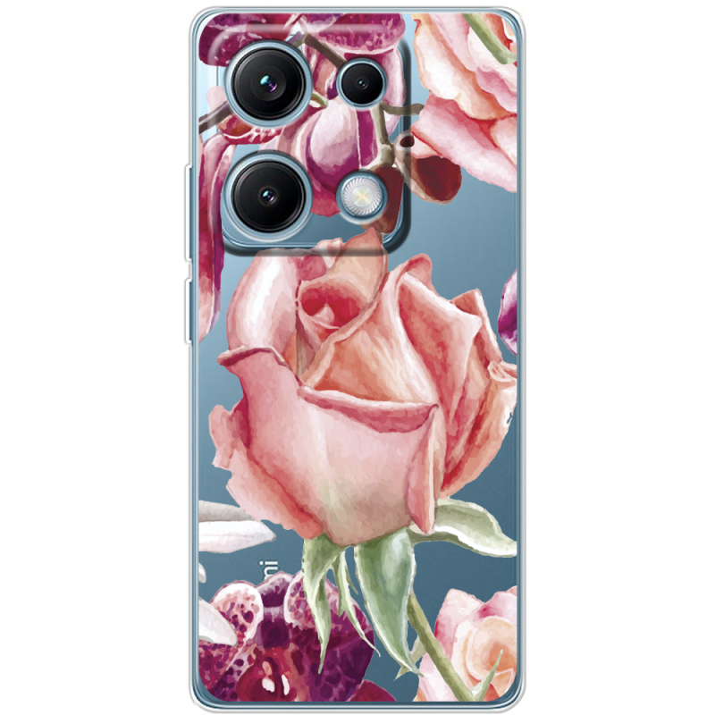 Прозорий чохол BoxFace Xiaomi Redmi Note 14S Rose