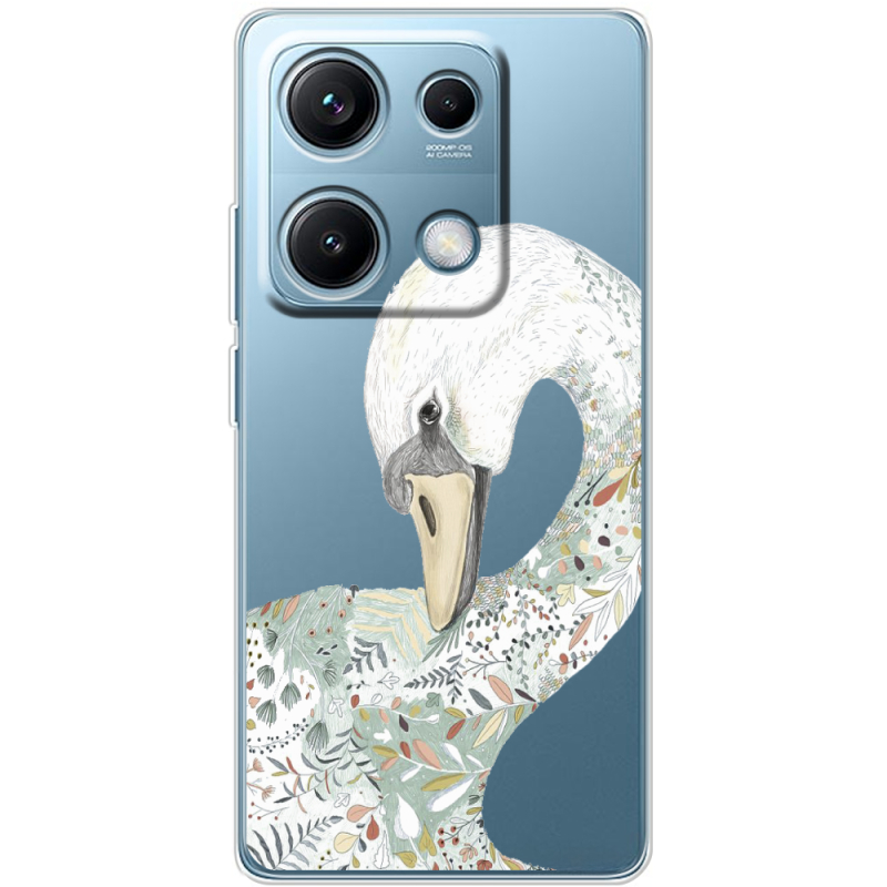 Прозорий чохол BoxFace Xiaomi Redmi Note 14S Swan