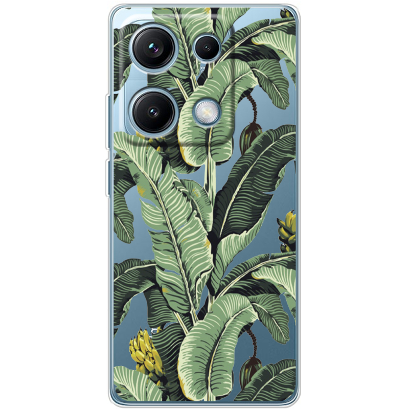 Прозорий чохол BoxFace Xiaomi Redmi Note 14S Banana Leaves