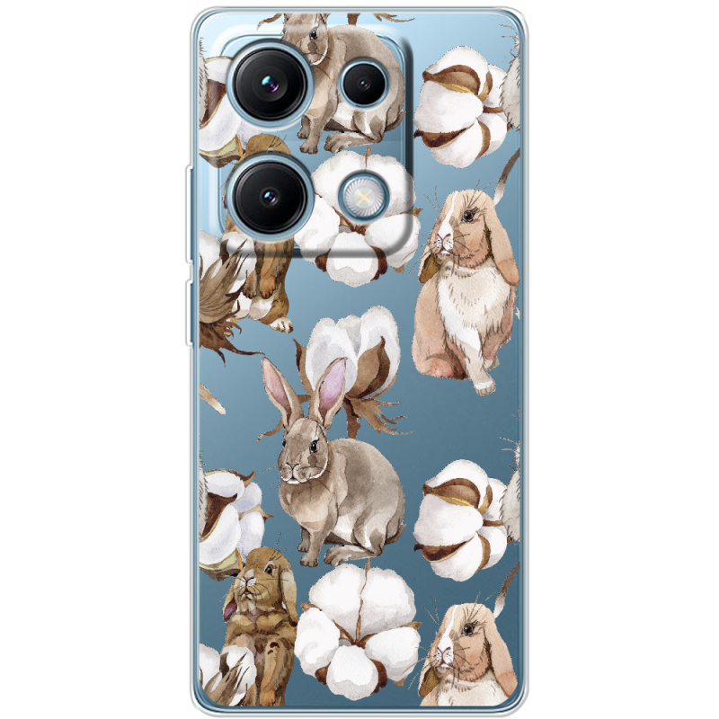 Прозорий чохол BoxFace Xiaomi Redmi Note 14S Cotton and Rabbits
