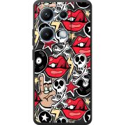 Чорний чохол BoxFace Xiaomi Redmi Note 14S Rock Graffiti