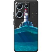 Чорний чохол BoxFace Xiaomi Redmi Note 14S Lighthouse