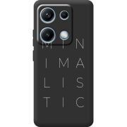 Чорний чохол BoxFace Xiaomi Redmi Note 14S Minimalistic