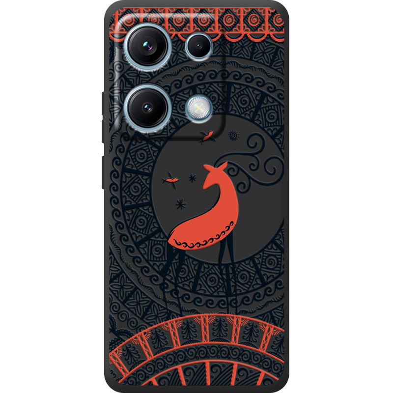 Чорний чохол BoxFace Xiaomi Redmi Note 14S Ornament