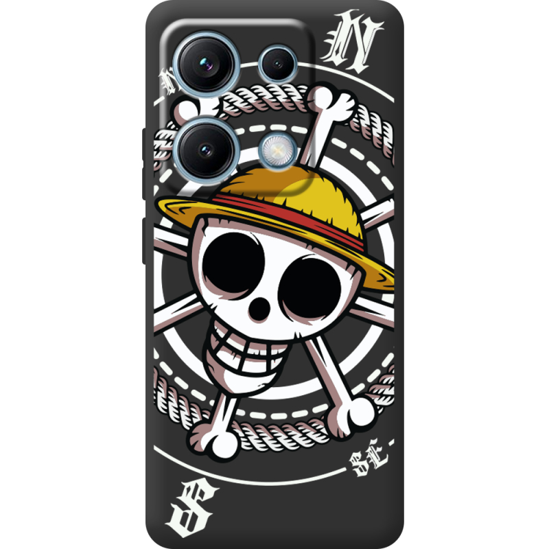 Чорний чохол BoxFace Xiaomi Redmi Note 14S One Piece Компас