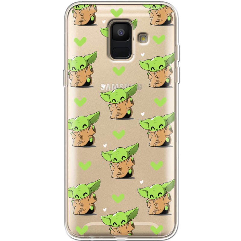 Прозрачный чехол Uprint Samsung A600 Galaxy A6 2018 Pattern Baby Yoda