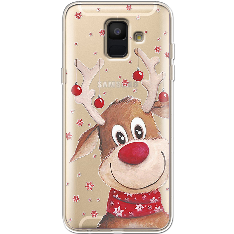 Прозрачный чехол Uprint Samsung A600 Galaxy A6 2018 Winter Deer