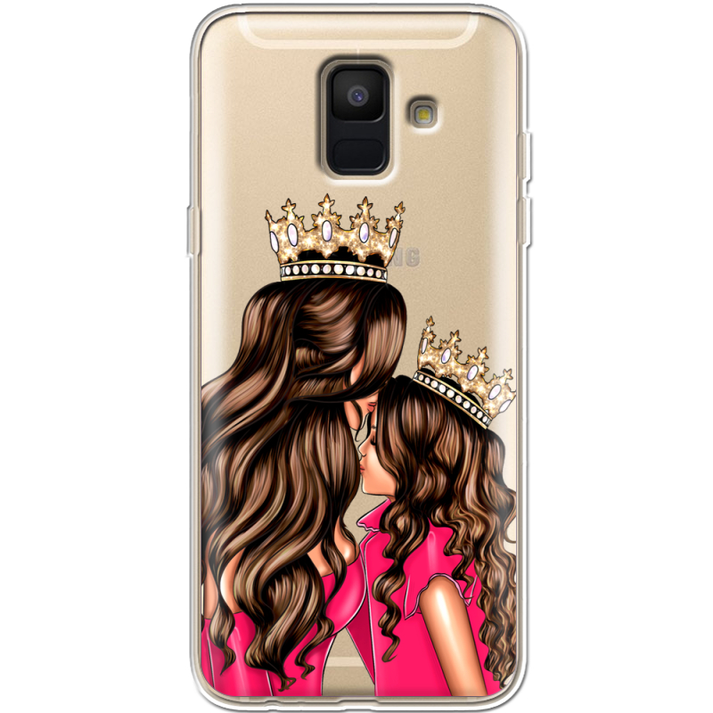 Прозрачный чехол Uprint Samsung A600 Galaxy A6 2018 Queen and Princess