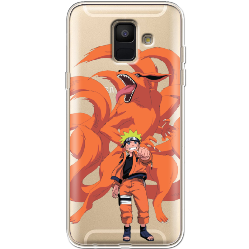 Прозрачный чехол Uprint Samsung A600 Galaxy A6 2018 Naruto and Kurama