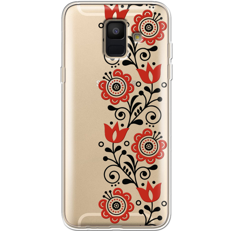 Прозрачный чехол Uprint Samsung A600 Galaxy A6 2018 Ethno Ornament