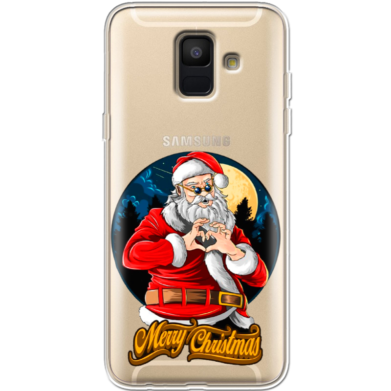 Прозрачный чехол Uprint Samsung A600 Galaxy A6 2018 Cool Santa