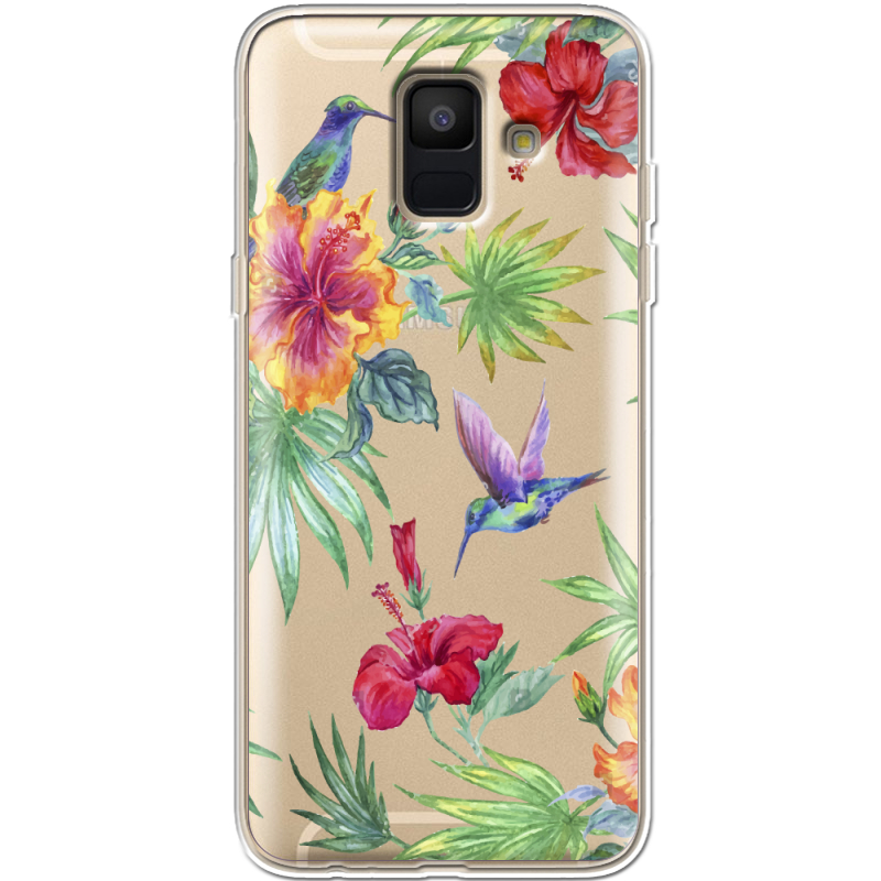 Прозрачный чехол Uprint Samsung A600 Galaxy A6 2018 Tropical