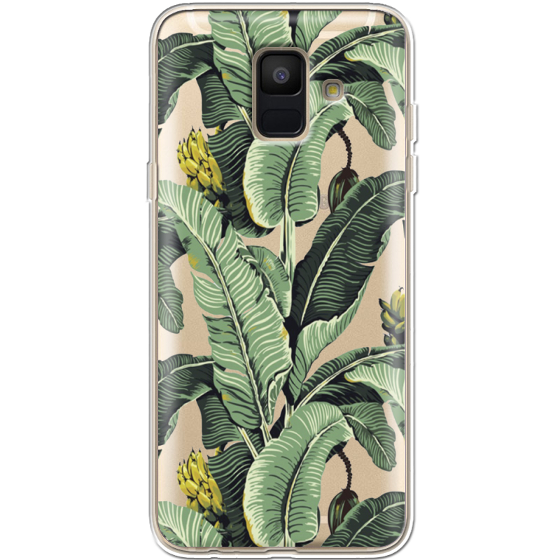 Прозрачный чехол Uprint Samsung A600 Galaxy A6 2018 Banana Leaves