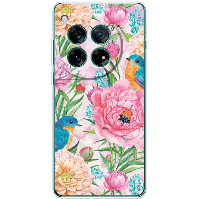 Чохол BoxFace OnePlus 12 Birds in Flowers