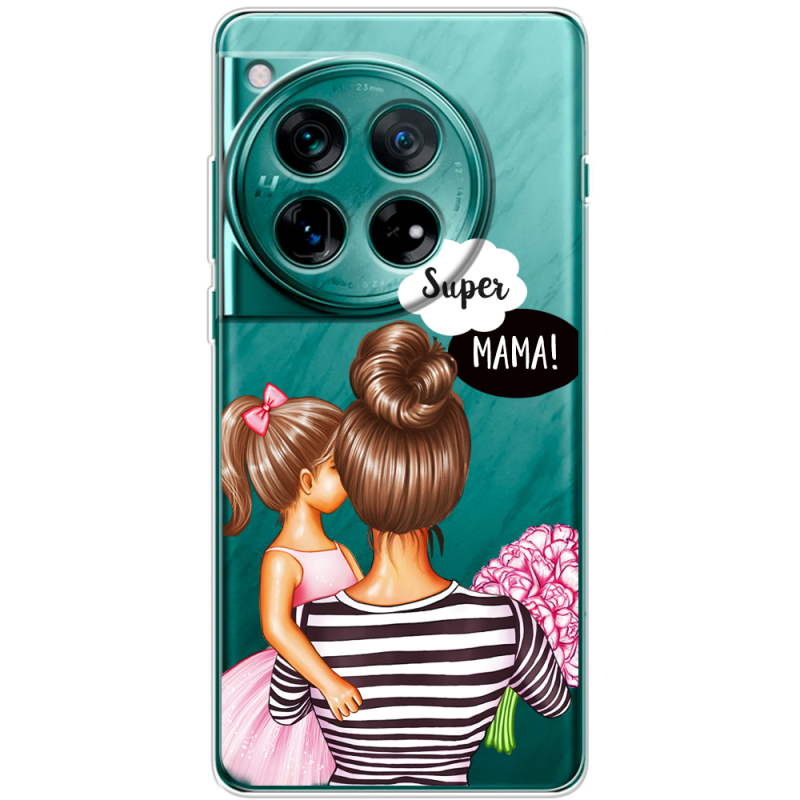 Прозорий чохол BoxFace OnePlus 12 Super Mama and Daughter