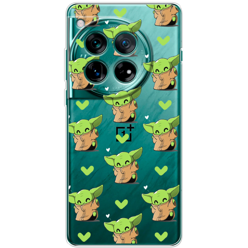 Прозорий чохол BoxFace OnePlus 12 Pattern Baby Yoda